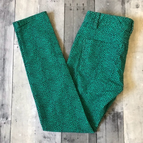 Vineyard Vines Pants - Vineyard Vines Camden Green Dot Print Cords Size 0 - 527
